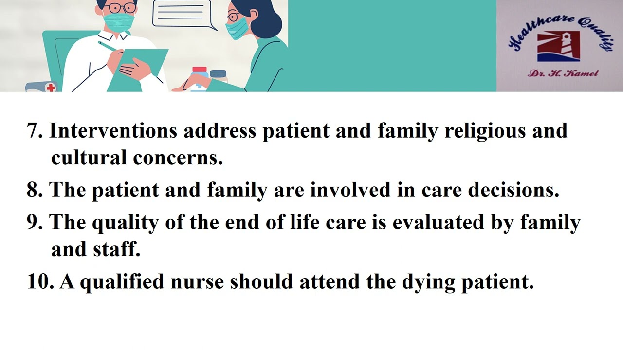 Healthcare Quality Hospital P&P Care of dying patient