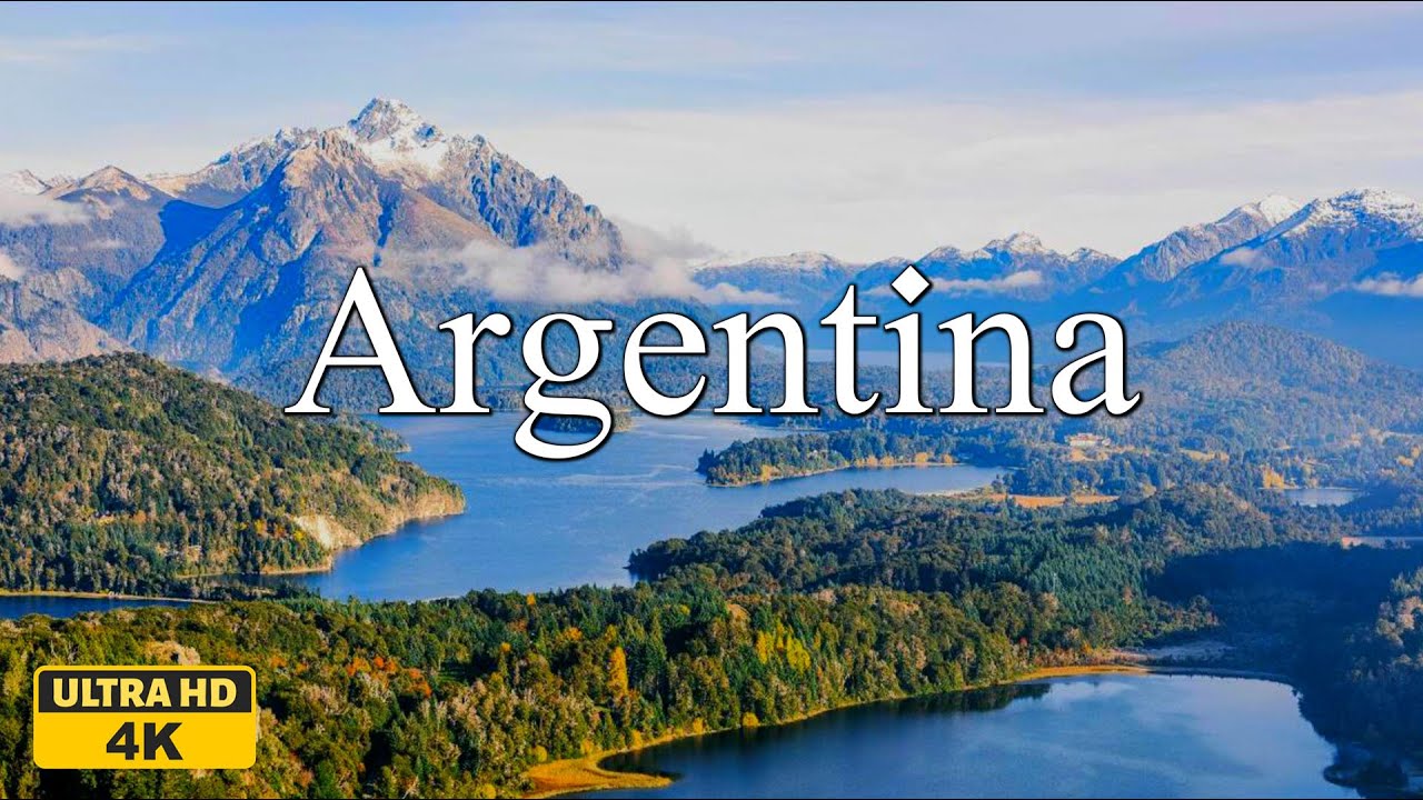 FLYING OVER ARGENTINA (4K UHD): Relaxing Piano Music & Beautiful Nature Landscapes For Relaxation