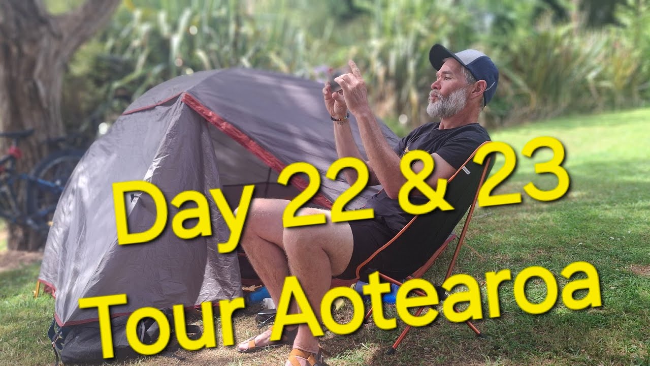 Day 22 & 23 of my Tour Aotearoa in New Zealand,  3000km of bikes, people and beautiful countryside.