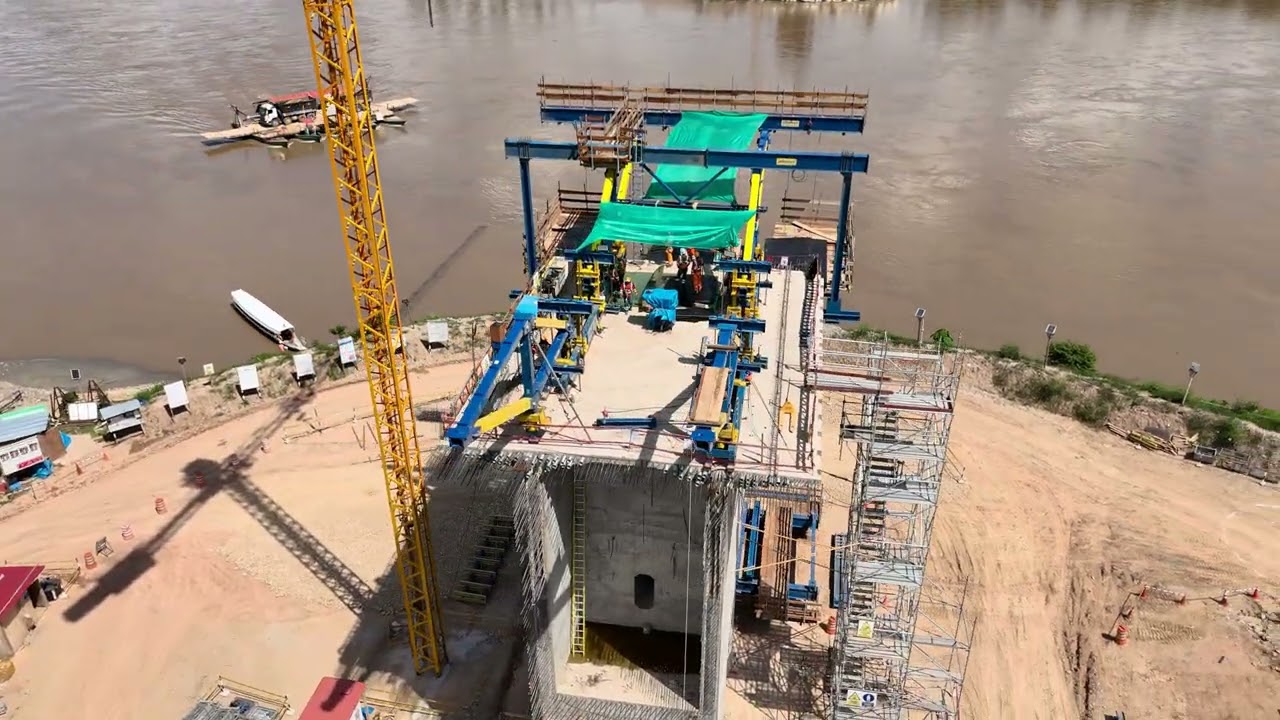 Armado de carrito de avance, A y B, CONSTRUCCIÓN DEL PUENTE TARATA 
