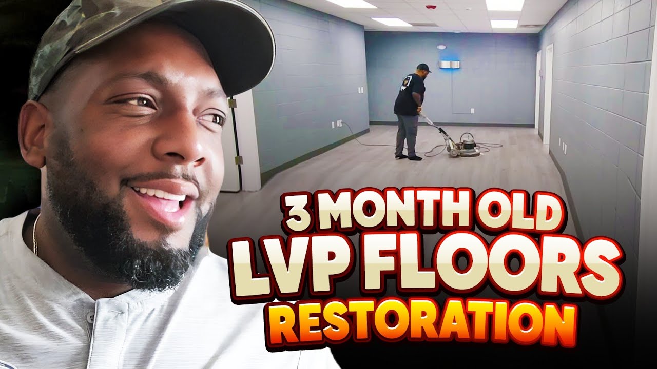 Restoring 3 month old LVP floors after others couldn't get them Clean & Restored