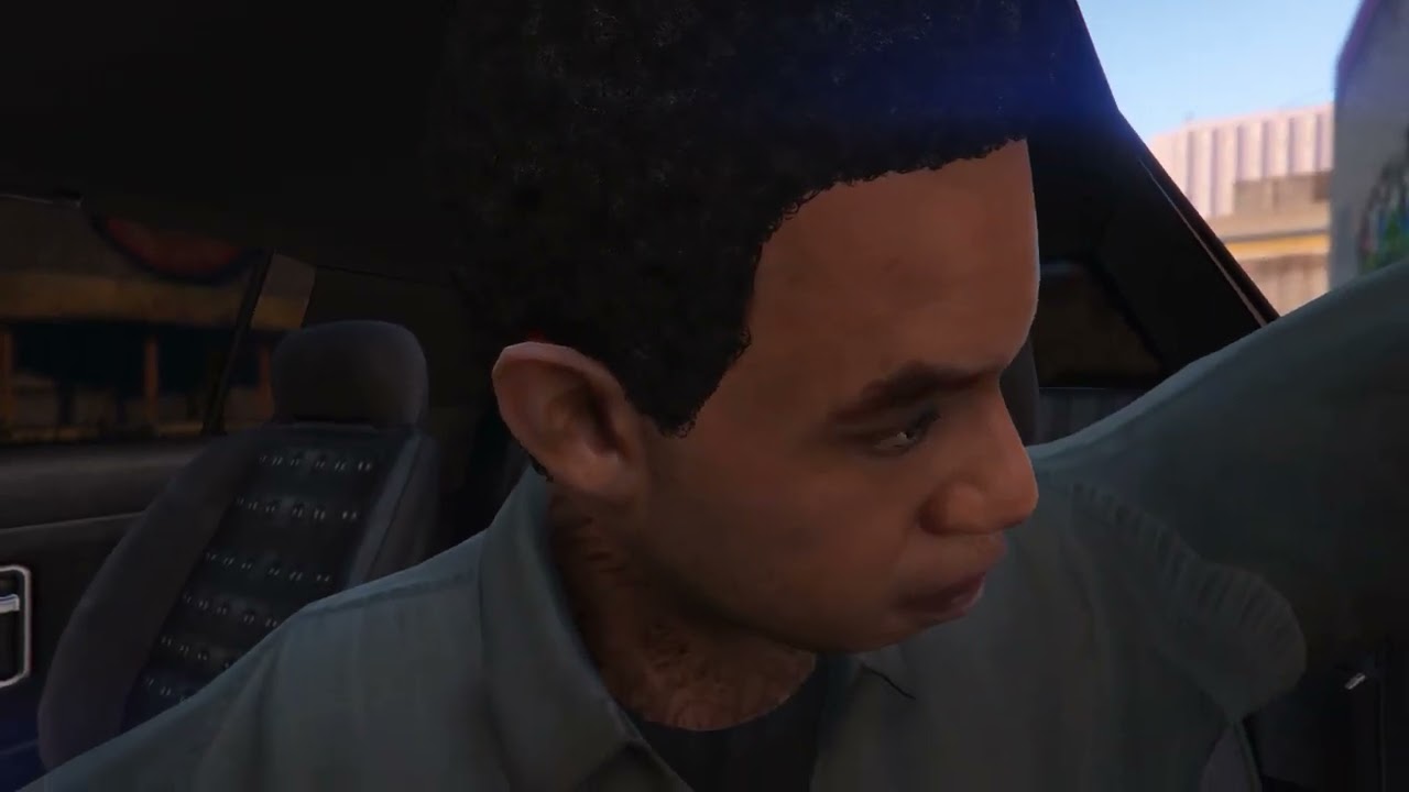 Gta5 Rockstar editor Lamar Crash Franklin's car