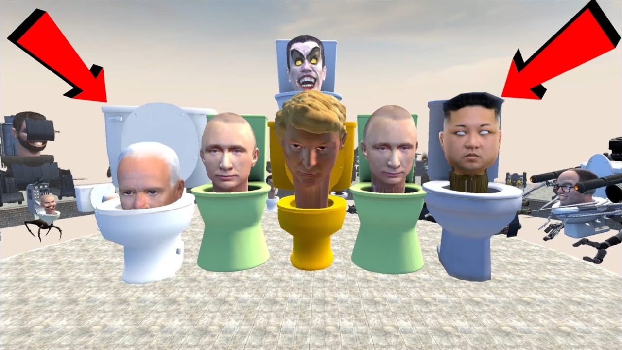 Spartan Kicking All New Skibidi Toilets Memes in the Giant Pit #41 - Garry's Mod