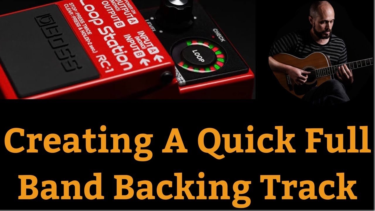 Creating a Quick Full Band Backing Track on Guitar Using a Basic Looper and Octave Pedal