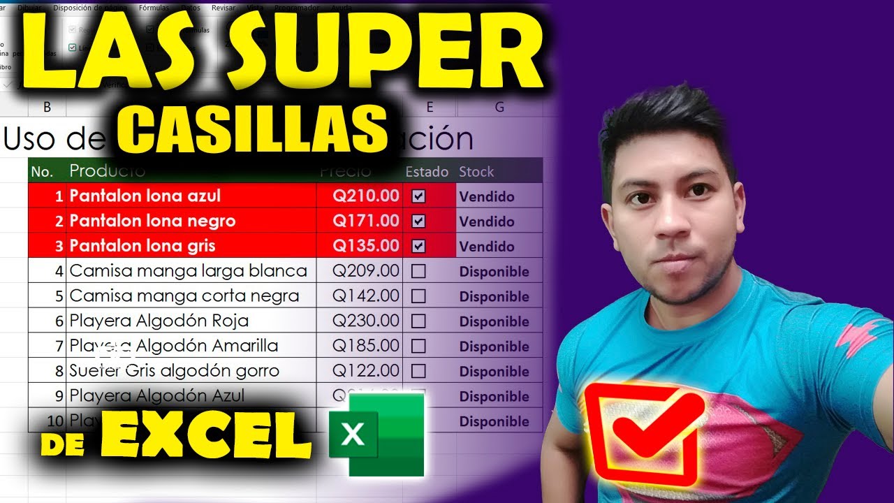 💯 Cómo usar casillas de verificación ⭕✅ en #Excel