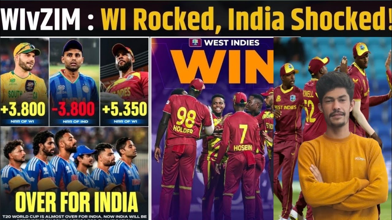 WI vs Zim :  'Win vs ZIM, WI and...': How can India qualify for semis after loss vs SA in Super 8