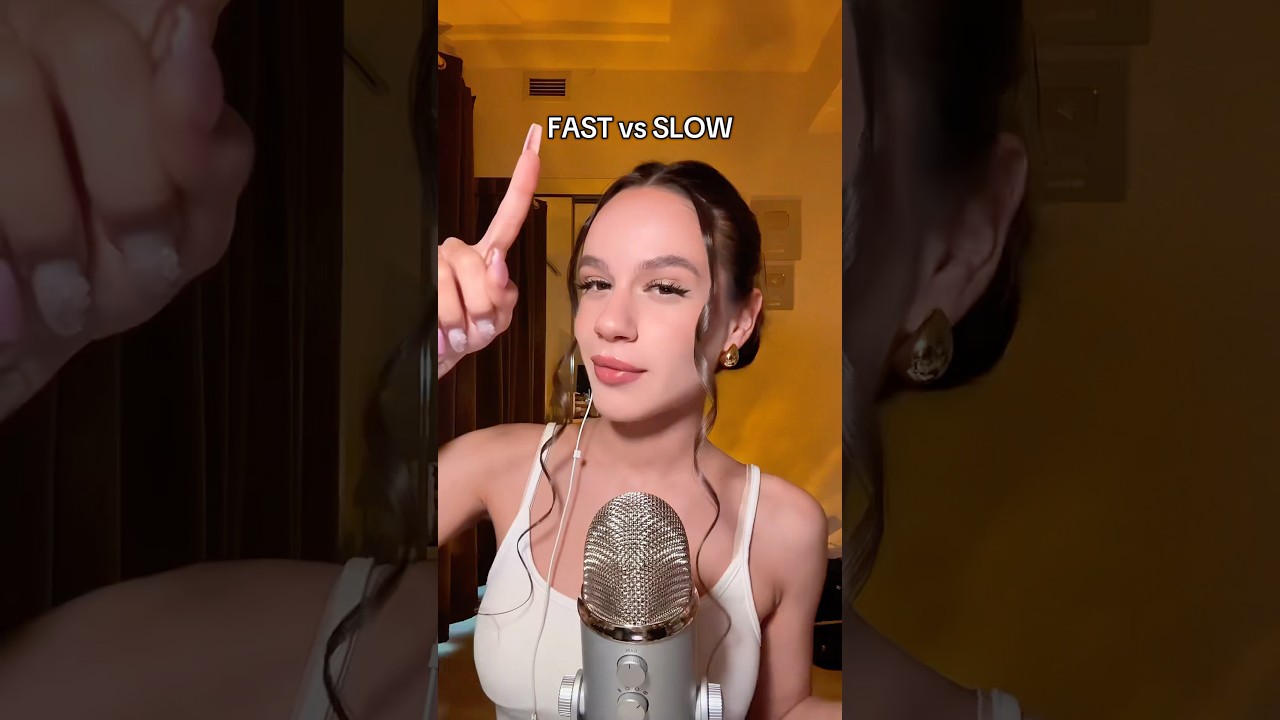 FAST OR SLOW ASMR? Triggers for sweet sleep😴 #asmr #tingles #asmrvideo #asmrsounds #sleep #tingles