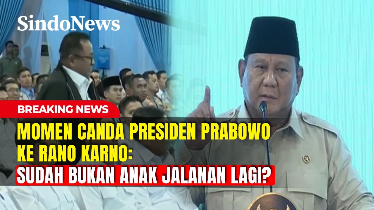 Momen Canda Presiden Prabowo ke Rano Karno: Si Doel, Sudah Bukan Anak Jalanan Lagi? | Breaking News