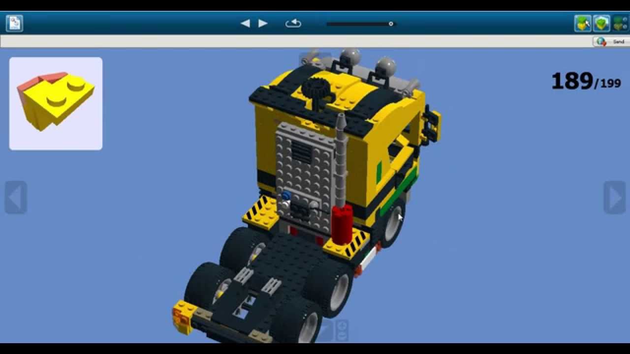 Грузовик лего с набора 6753 Highway Transport LEGO Creator