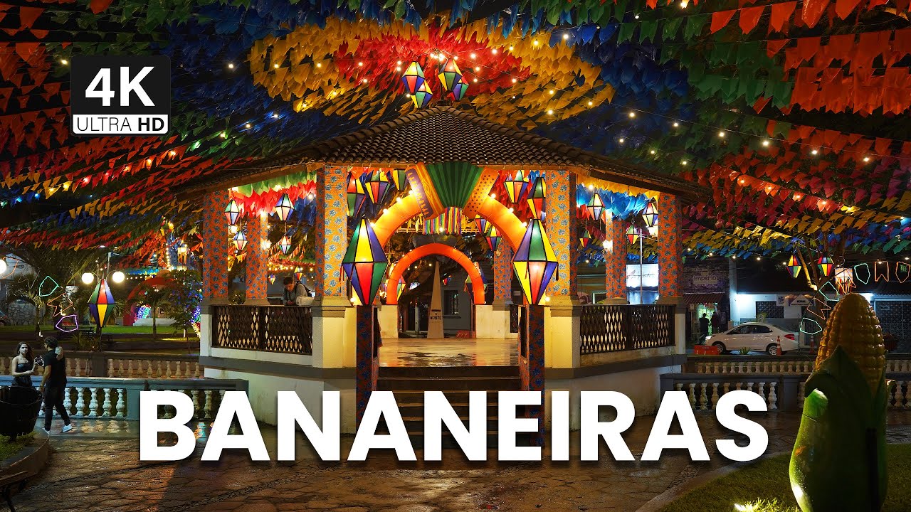 EXPLORE: Bananeiras no São João 2024 | 4K WALKING TOUR | Dia e noite