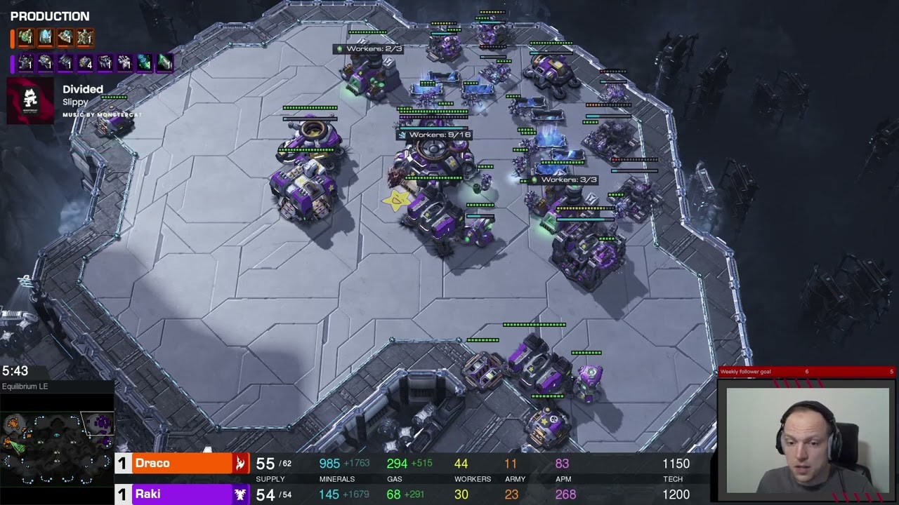 DeVoid community in house tournament. Draco vs Raki last game of BO3
