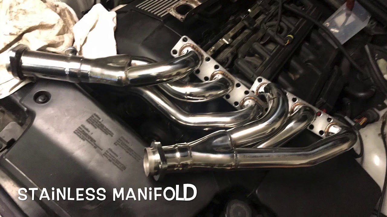 BMW E46 325i M54 exhaust build