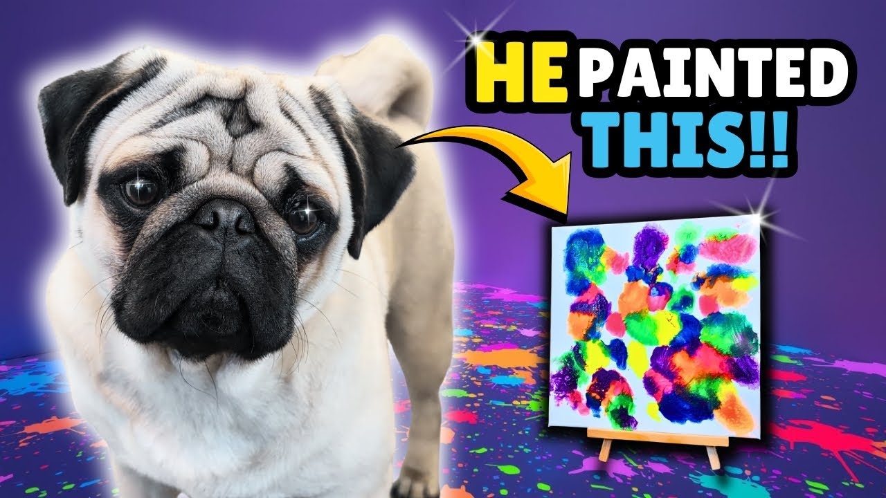 I Let My Dog Paint a Picture... This Happened 🖌️🐾