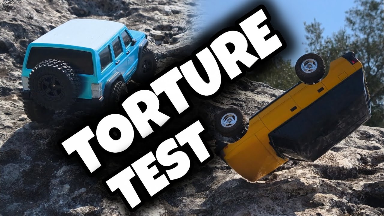 CHEAP 1/18 CRAWLER TORTURE TEST - LDRC LD18401 VS SG PINECONE SG1803 - CHALLENGE 3 BATTLE