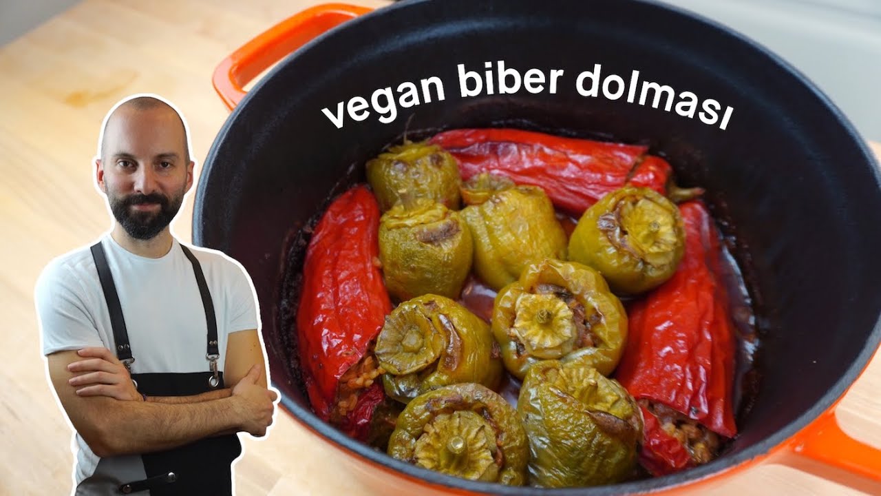 Vegan Biber Dolması Tarifi - İkinci Tabağı İsteme Garantili 👌