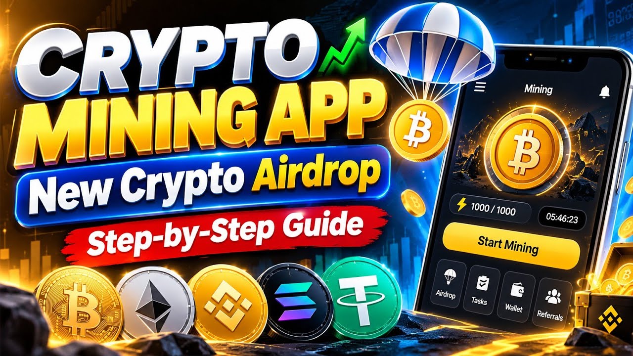 Crypto Mining app | New Crypto Airdrop Step-by-step Guide 