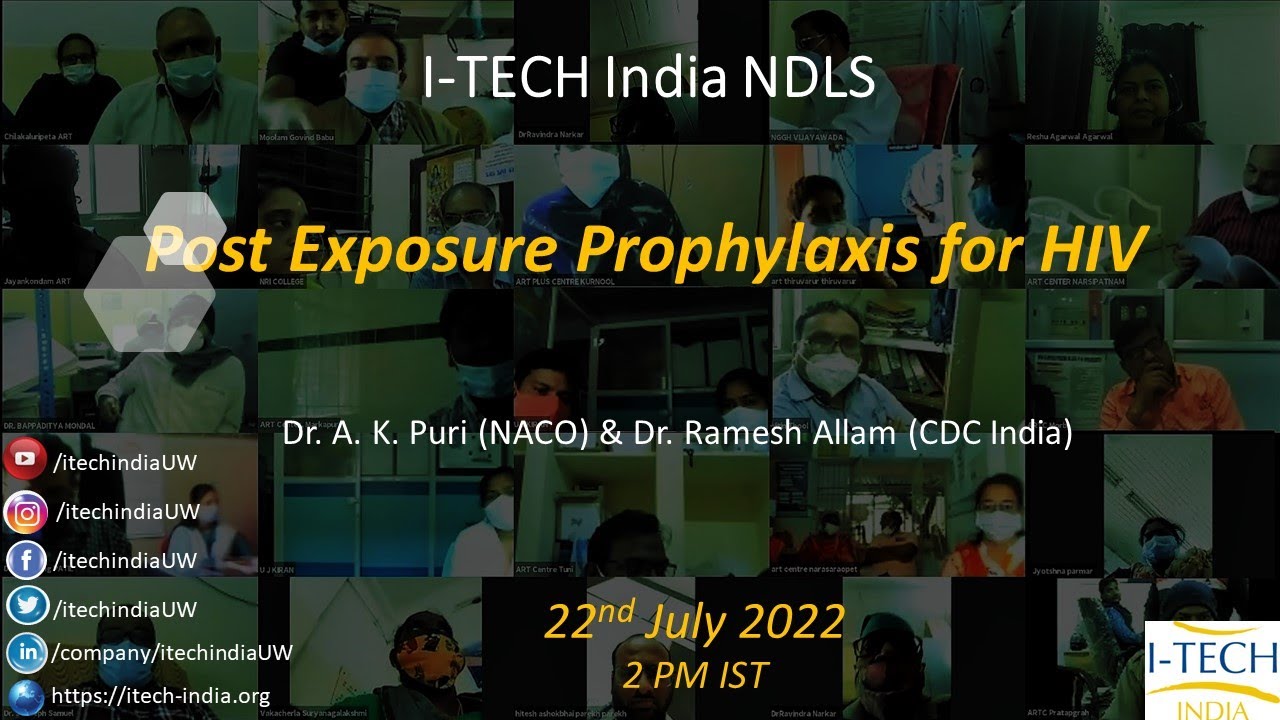 I-TECH India NDLS | Post Exposure Prophylaxis for HIV | 22-07-2022