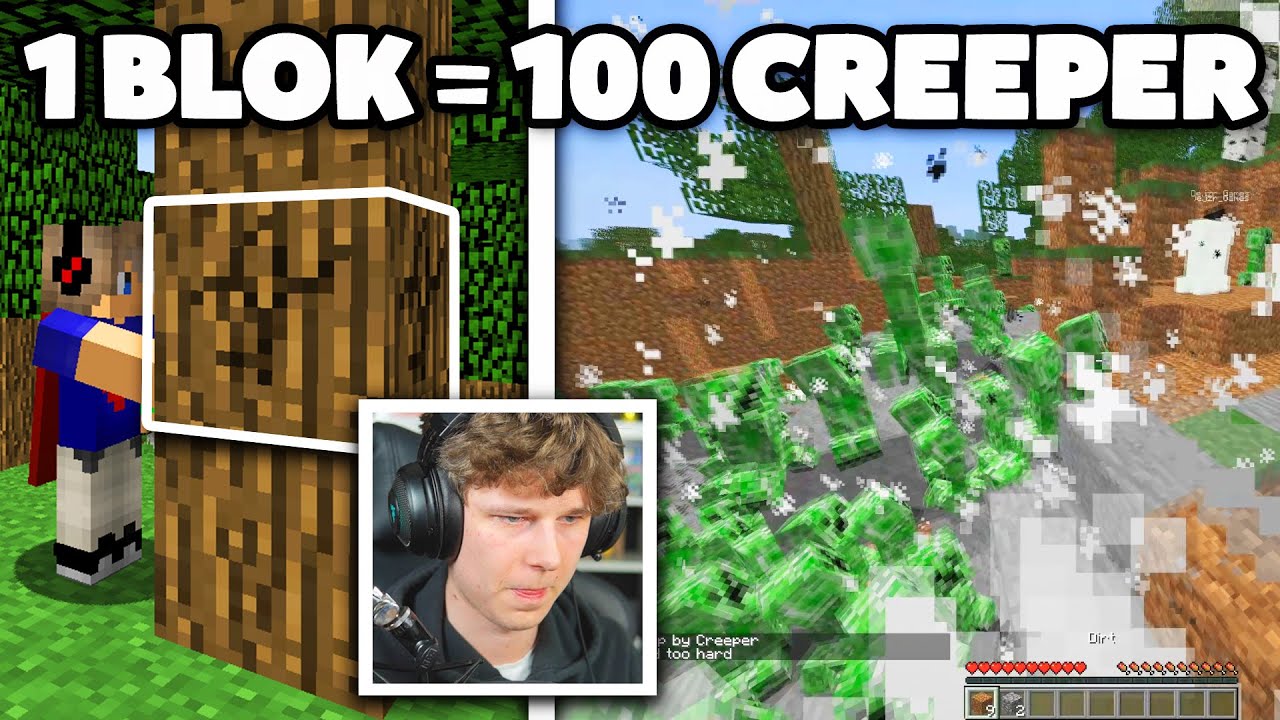 1 BLOK = 100 CREEPERŮ (zase trollím Dejzra)