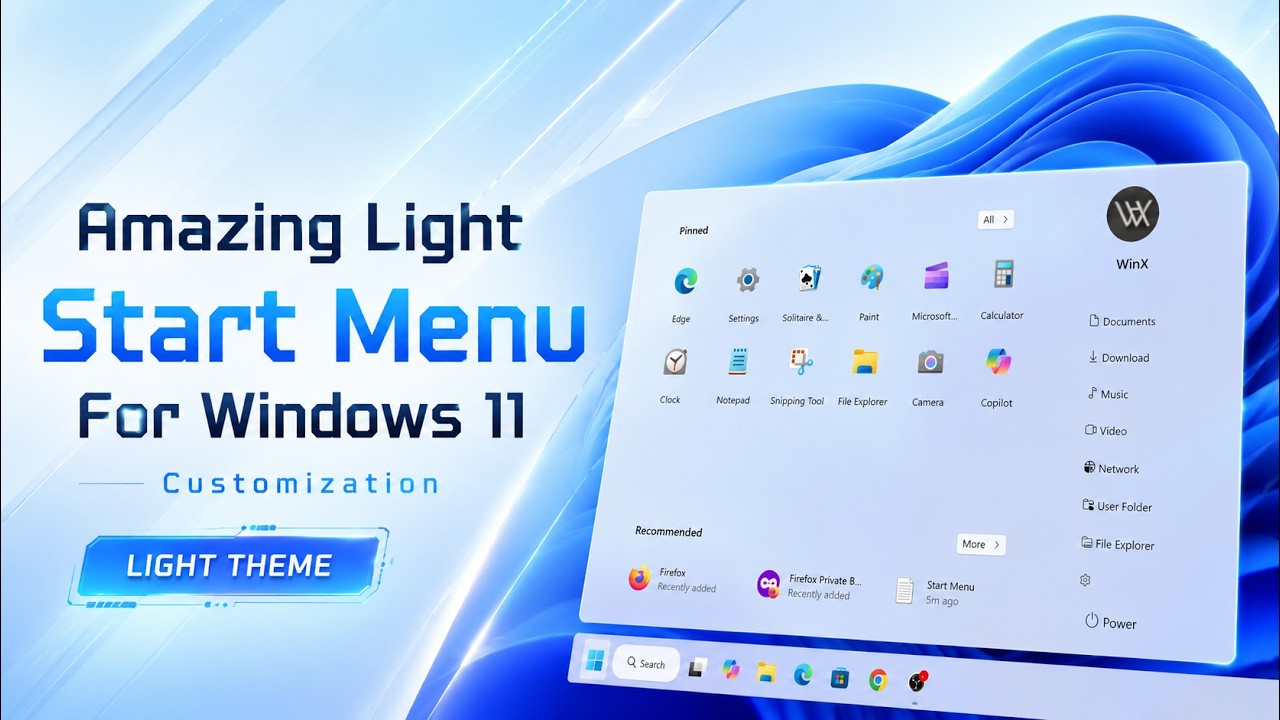 Windows 12 Nexus Start Menu | New style | New World | Windows 11 Tutorial Video