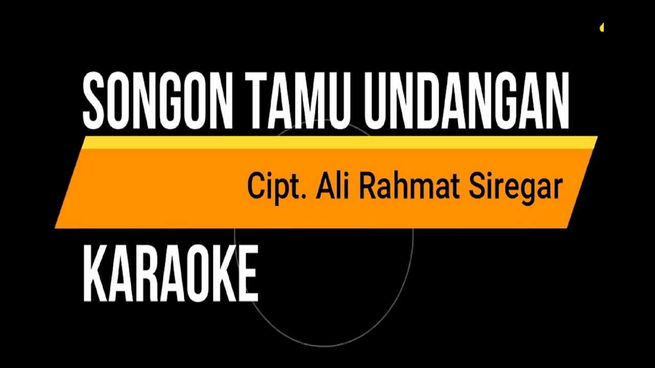 SONGON TAMU UNDANGAN KARAOKE REGAR