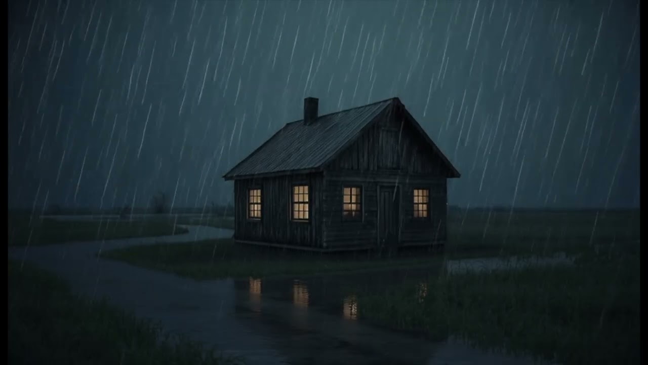 Gentle Night Rain at Home 🌧️ Cozy Roof & Window Rain Sounds for Deep Sleep and Peaceful Relaxation