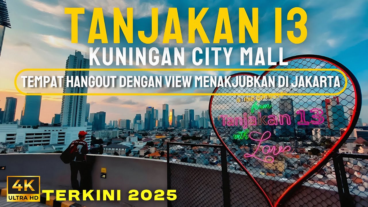 Tanjakan 13 Kuningan City Mall Jakarta ‼️ Tempat Hangout di Rooftop dengan View Menakjubkan