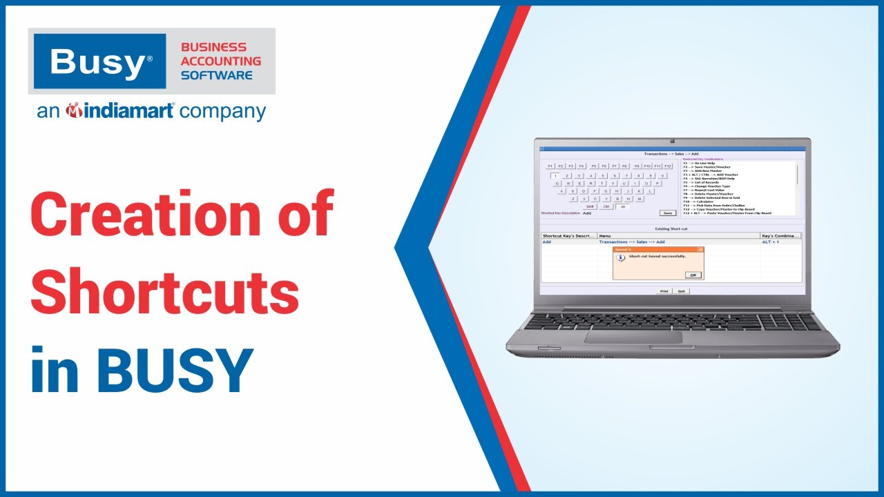 Creation of Shortcuts in BUSY (English)