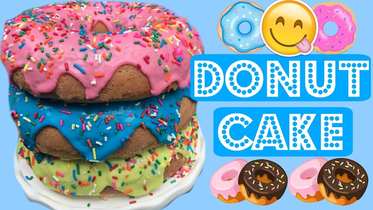 DONUT CAKE|| Vanilla Giant Donuts!