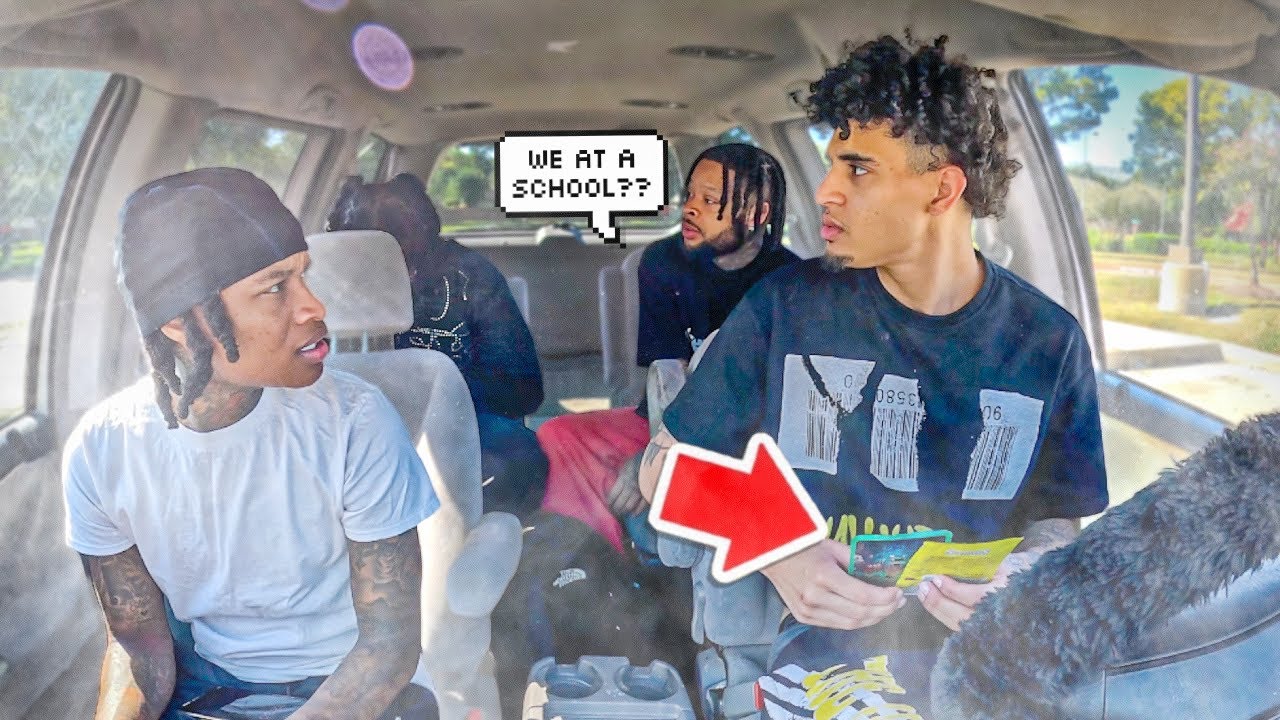 Hotboxing Za 🍃 Перед начальной школой с бандой в машине..