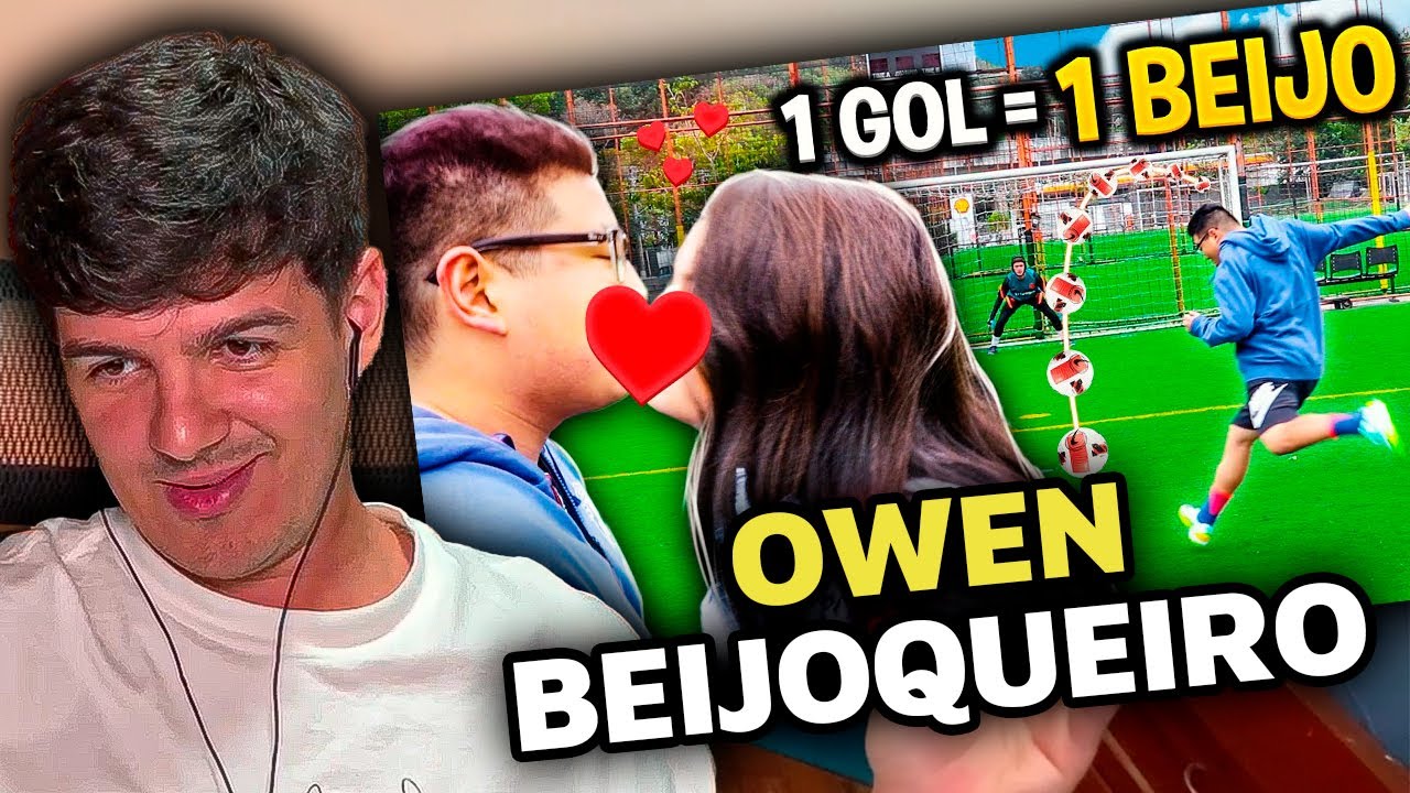 A CADA GOL DO OWEN, ELE BEIJA!!! (VAI DAR NAMORO DO FUTEBOL) - wardi REACT!