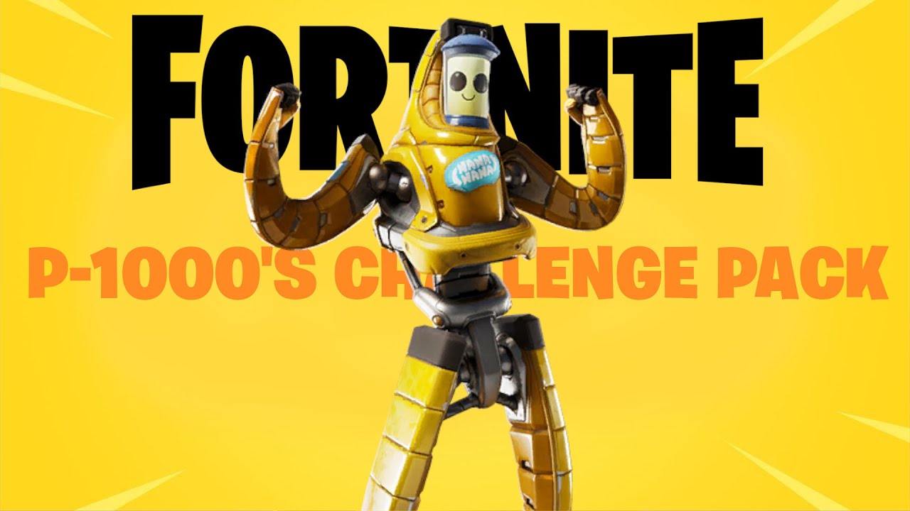 *NEW* P-1000 MECHA PEELY CHALLENGE PACK!!! + Built-in Peely Pulse Emote!
