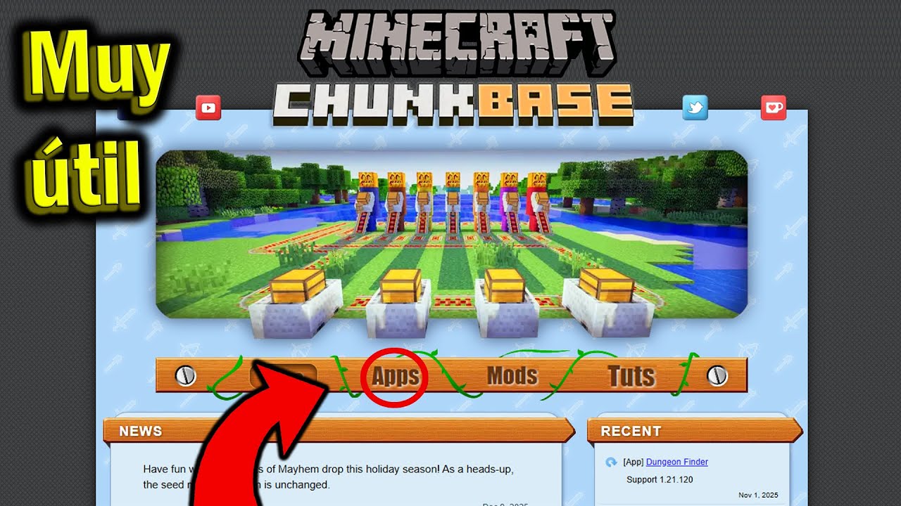 Usa esta P&aacute;gina para Explorar tu Mundito de Minecraft! (Chunkbase)