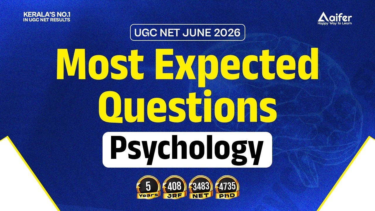 UGC NET 2026 | MOST EXPECTED QUESTION IN PSYCHOLOGY | #ugcnet #ugcneteducation #exam #psychology