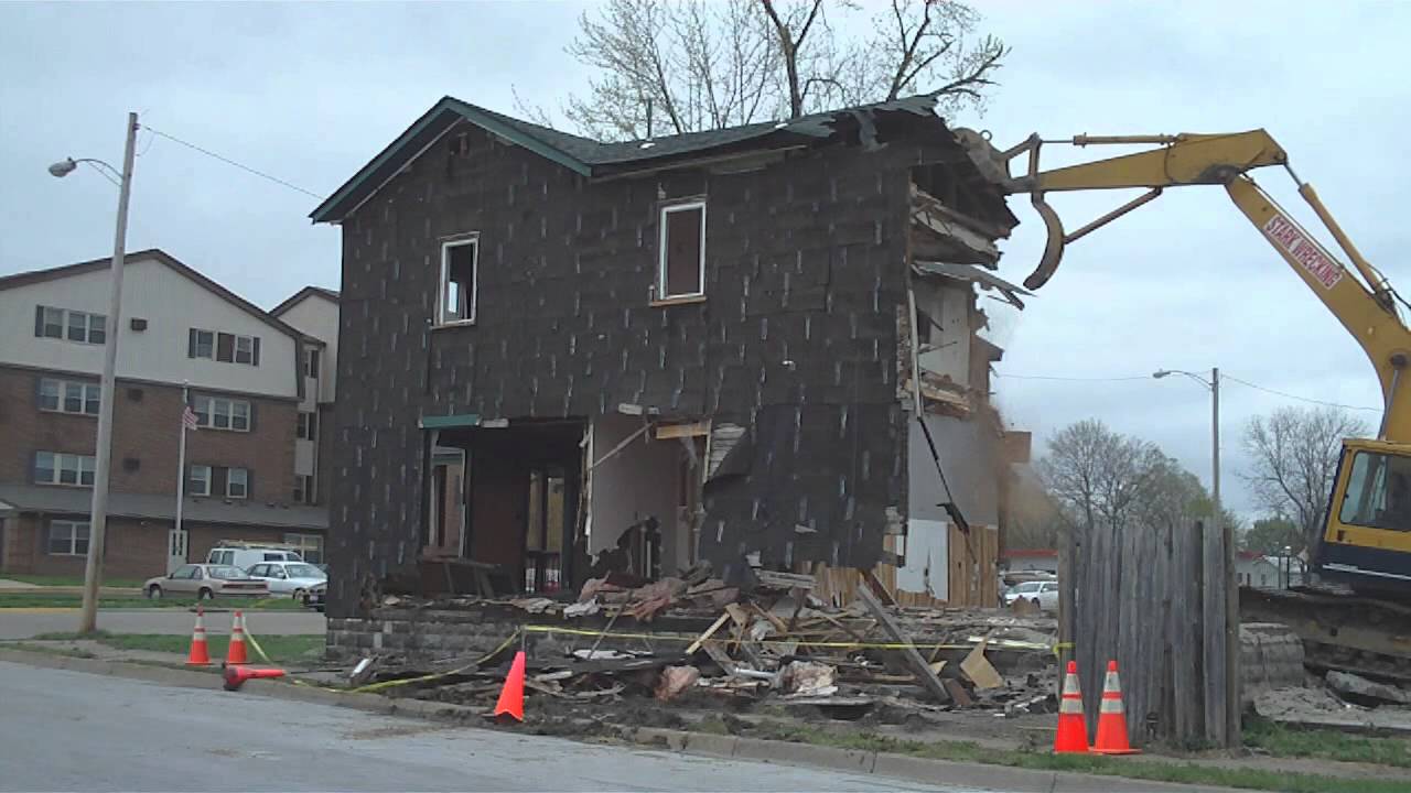 Miamisburg Ohio Ferry Street House Demolition 2011