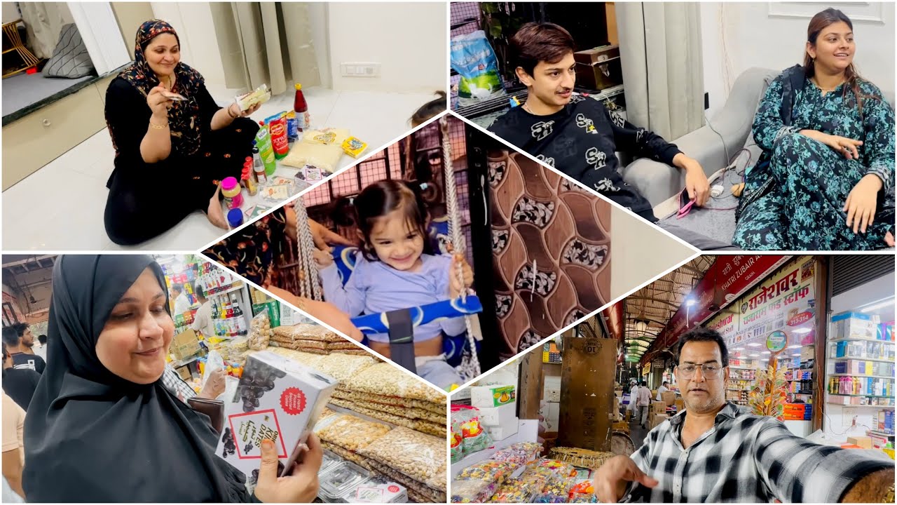 Mashallah Ramzan ki shopping shuru iffu pareshan 😁 ayzal ko mila new Jhoola bache khush to ham khush