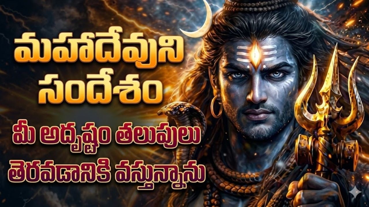 మహాదేవుని సందేశం 🔱 మీ అదృష్టం తలుపులు తెరవడానికి వచ్చాను | ఈ సంకేతం మీకే