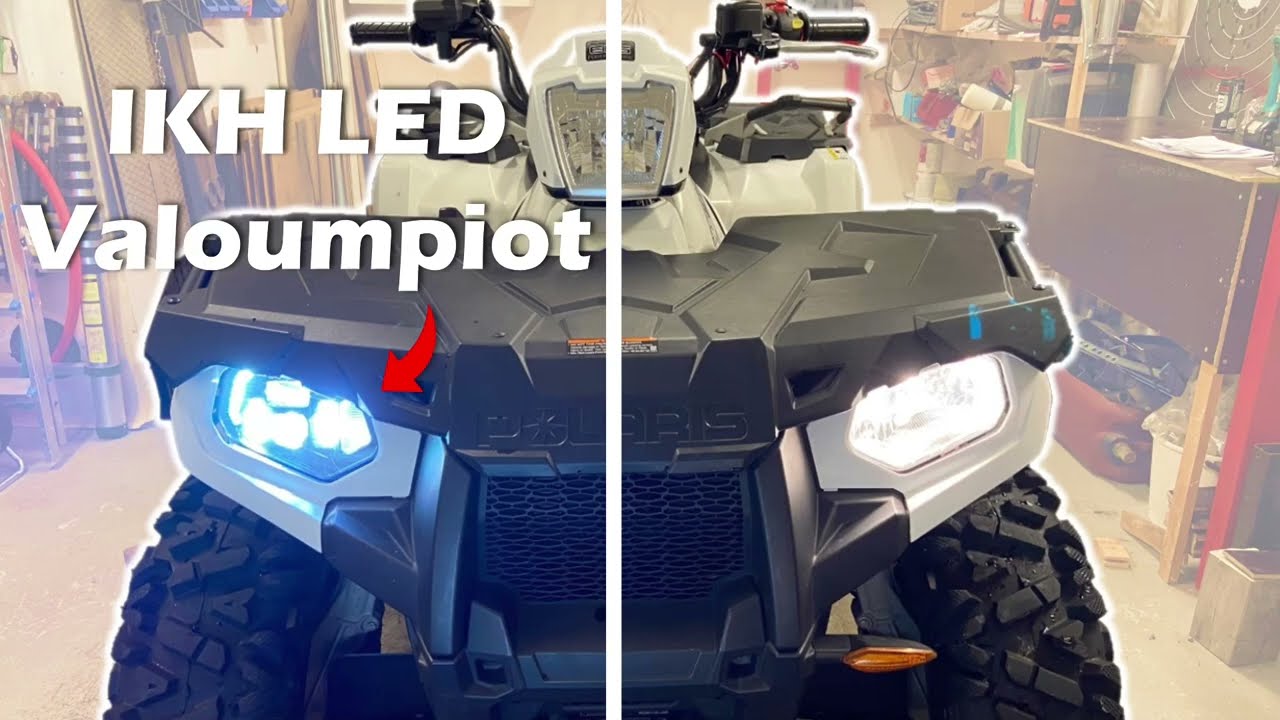 IKH Led-valoumpiot asennus ja testi | Polaris Sportsman 570
