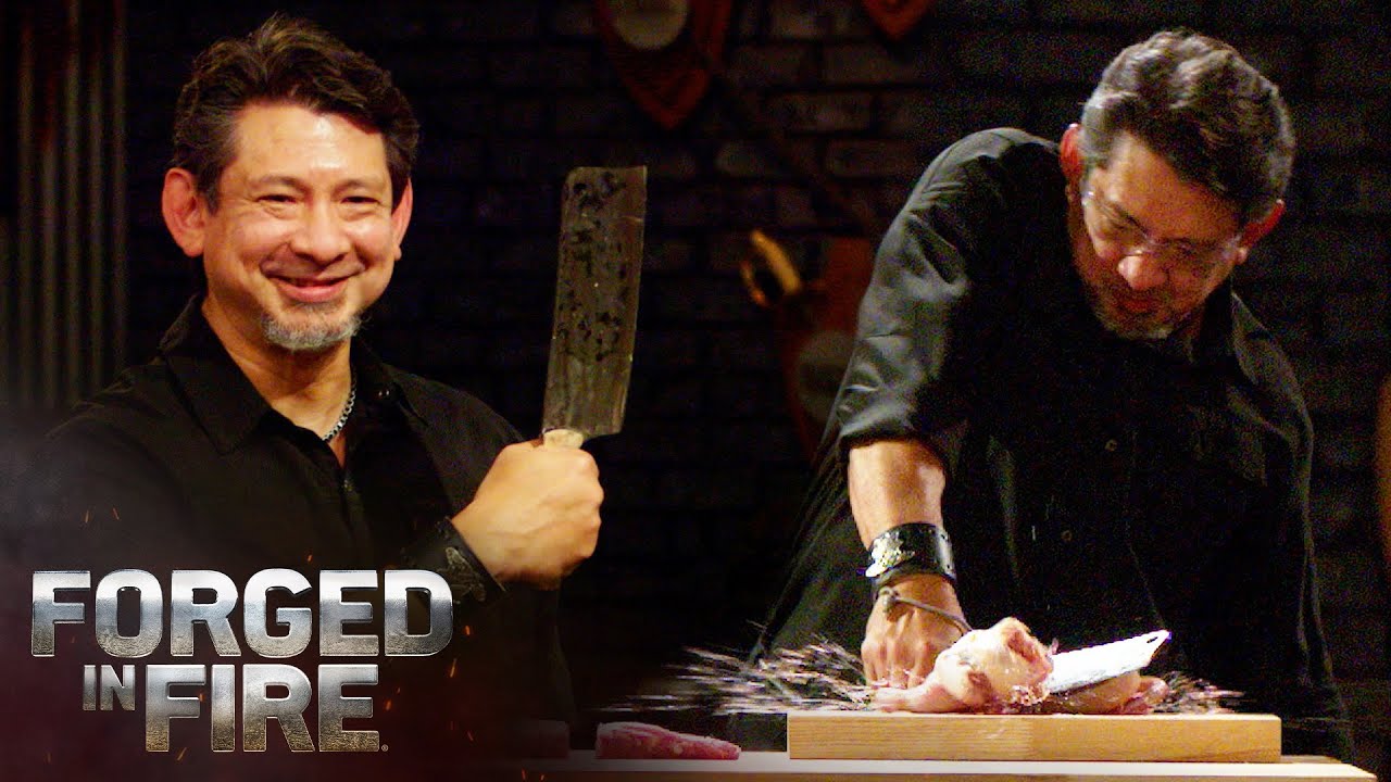 THE BUTCHER'S CLEAVER SLICES THROUGH BONE (Season 8) | Forged in Fire