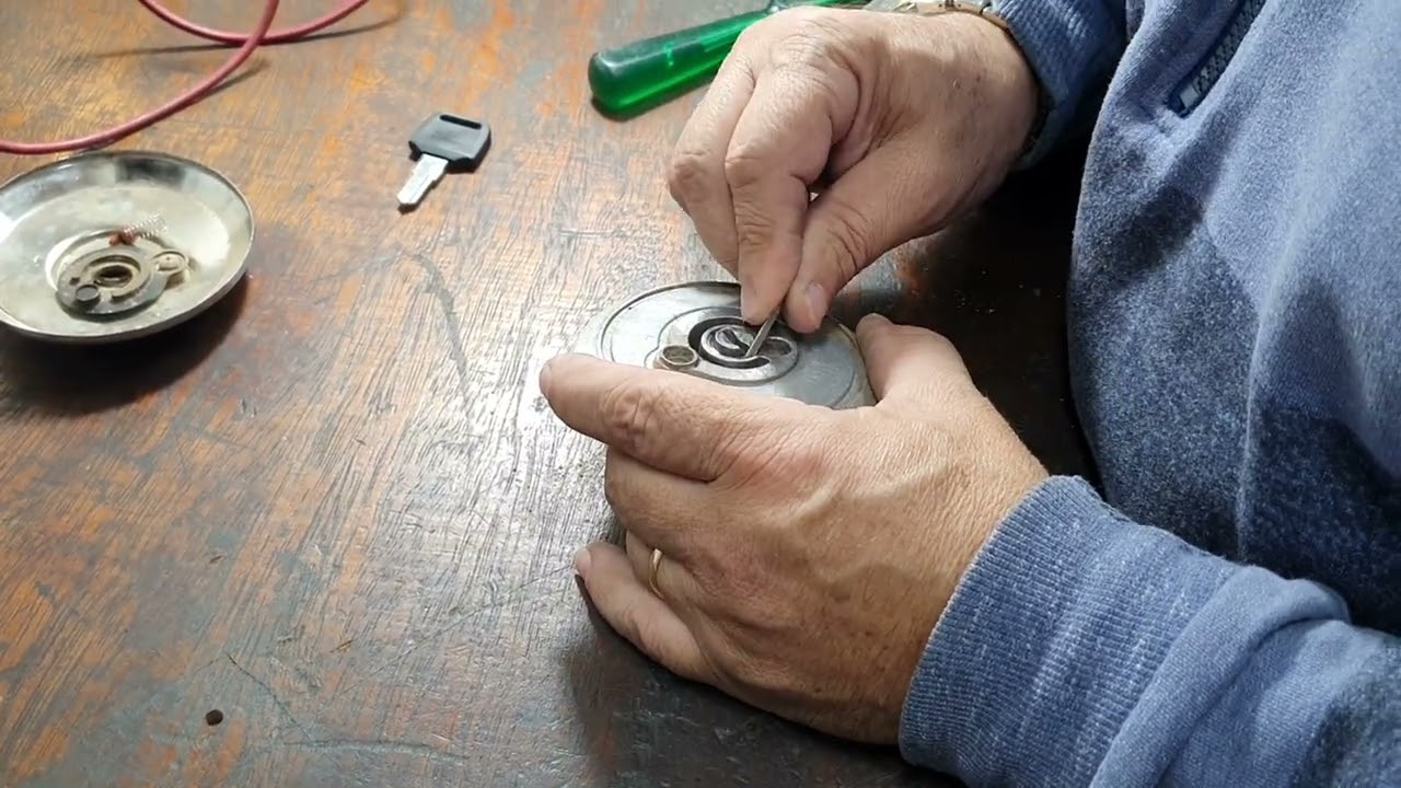 como fazer a chave  do tanque CG 125