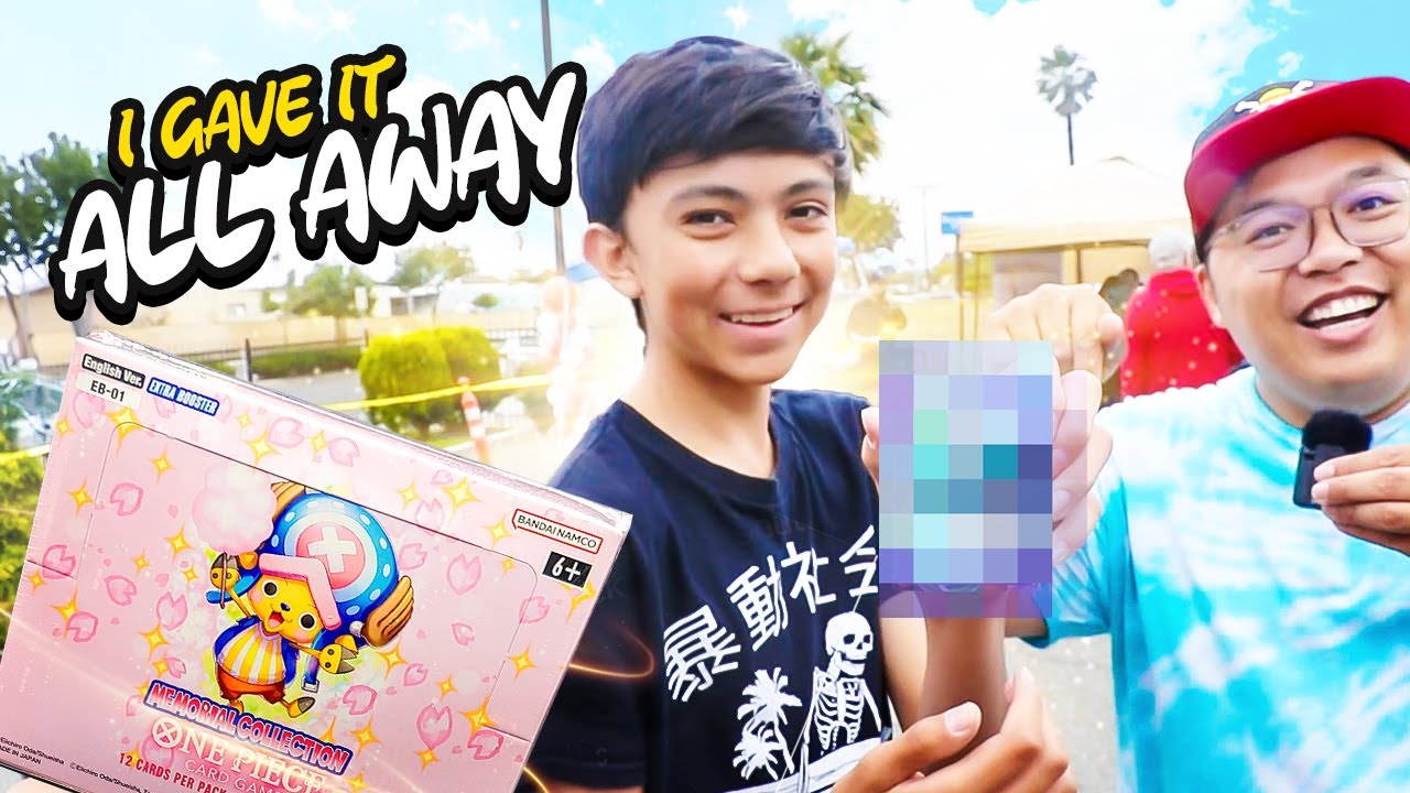 GIVING AWAY EB-01 Booster Packs to Subscribers! One Piece TCG, The Memorial Collection Box (English)