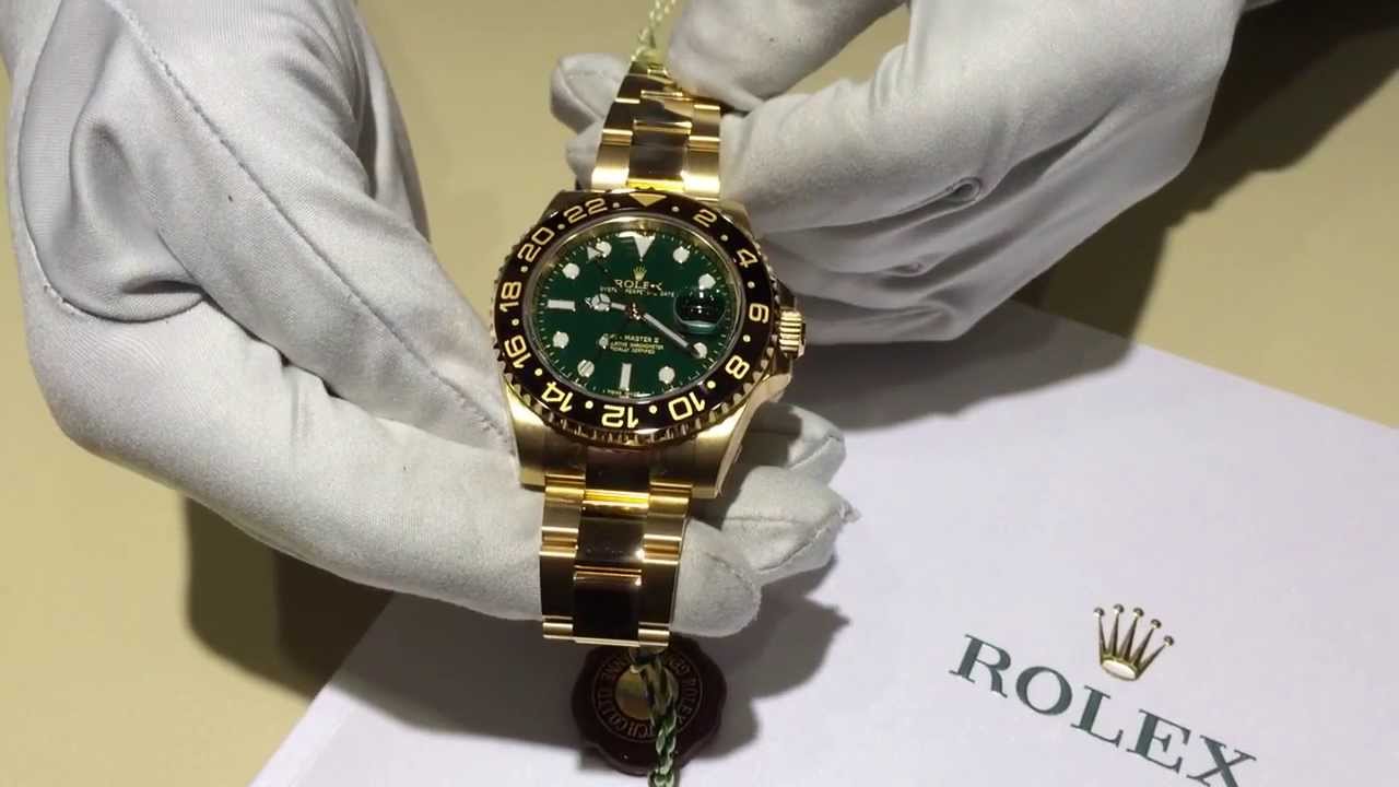 ROLEX GMT MASTER 2 GOLD HD