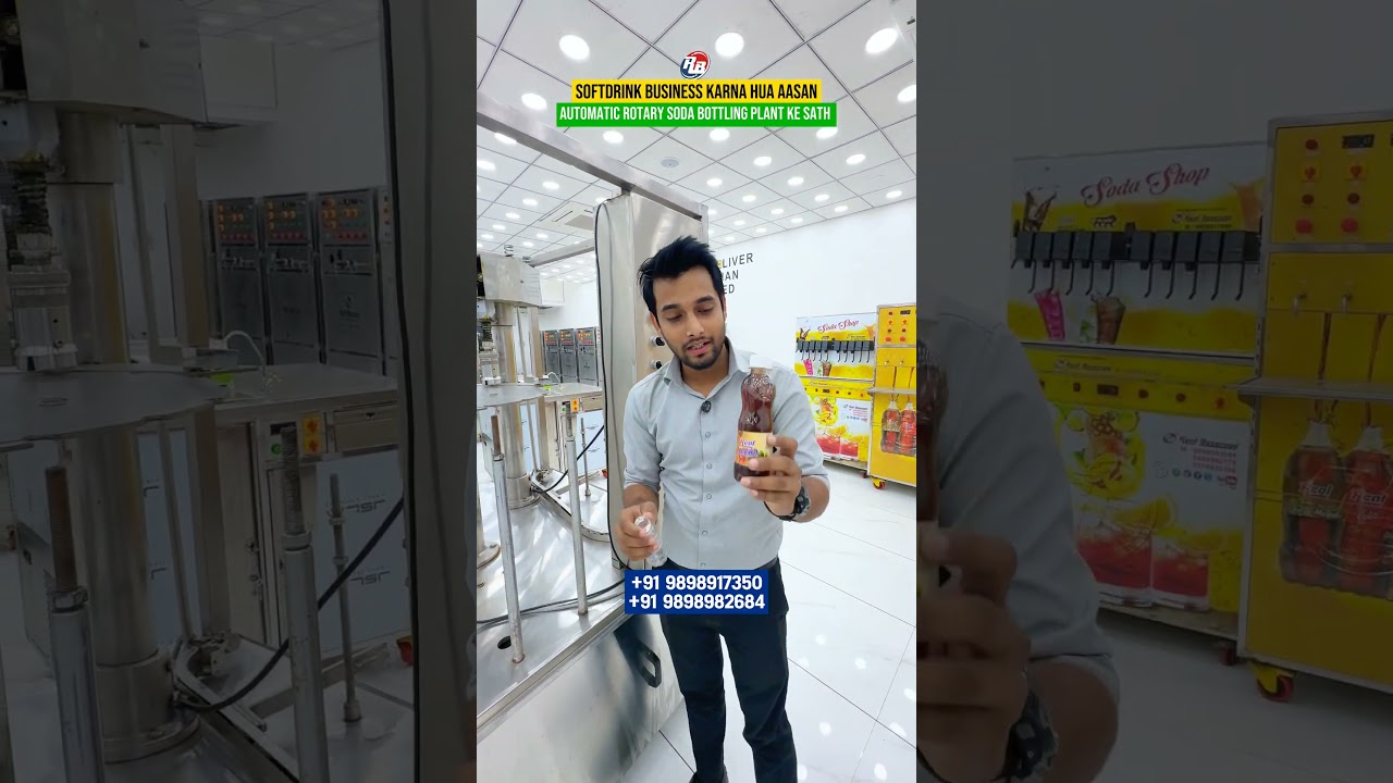 Automatic soda filling machine, rotary filling plant | juice filling machine | water filling machine