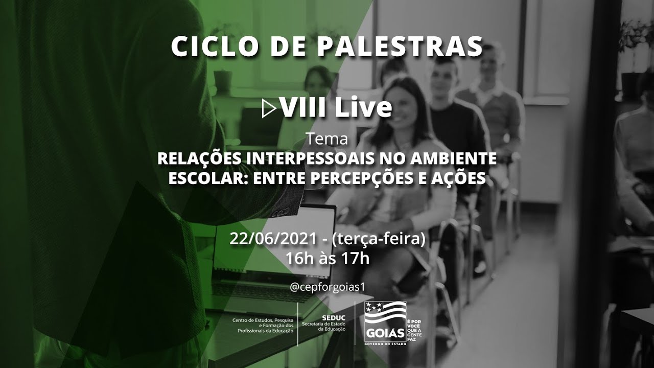 ▶️ Relações interpessoais no ambiente escolar: entre percepções e ações