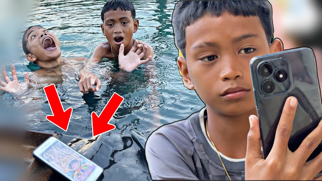 Prank buang Hp bocil ke air, agar tidak bisa pacaran
