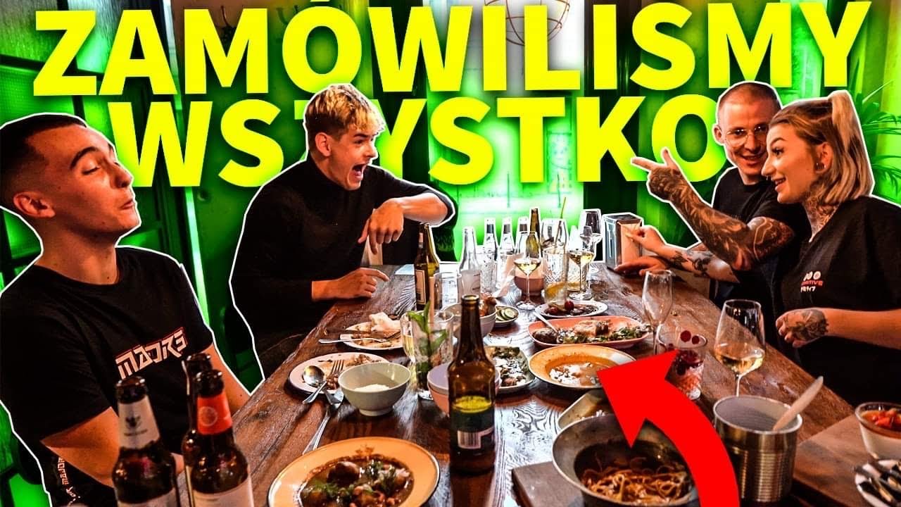 ZAM&Oacute;WILIŚMY CAŁE MENU W RESTAURACJI!