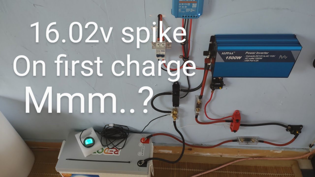 Voltage spike 1st charge?