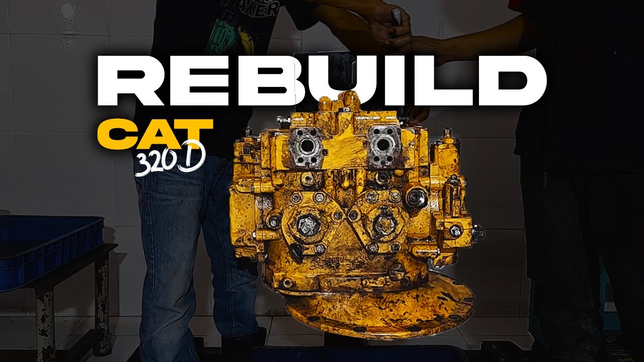 OVERHAUL / REBUILD HYDROLIK MAIN PUMP CATERPILLAR CAT 320D | PERBAIKAN POMPA HIDROLIK CAT 320D