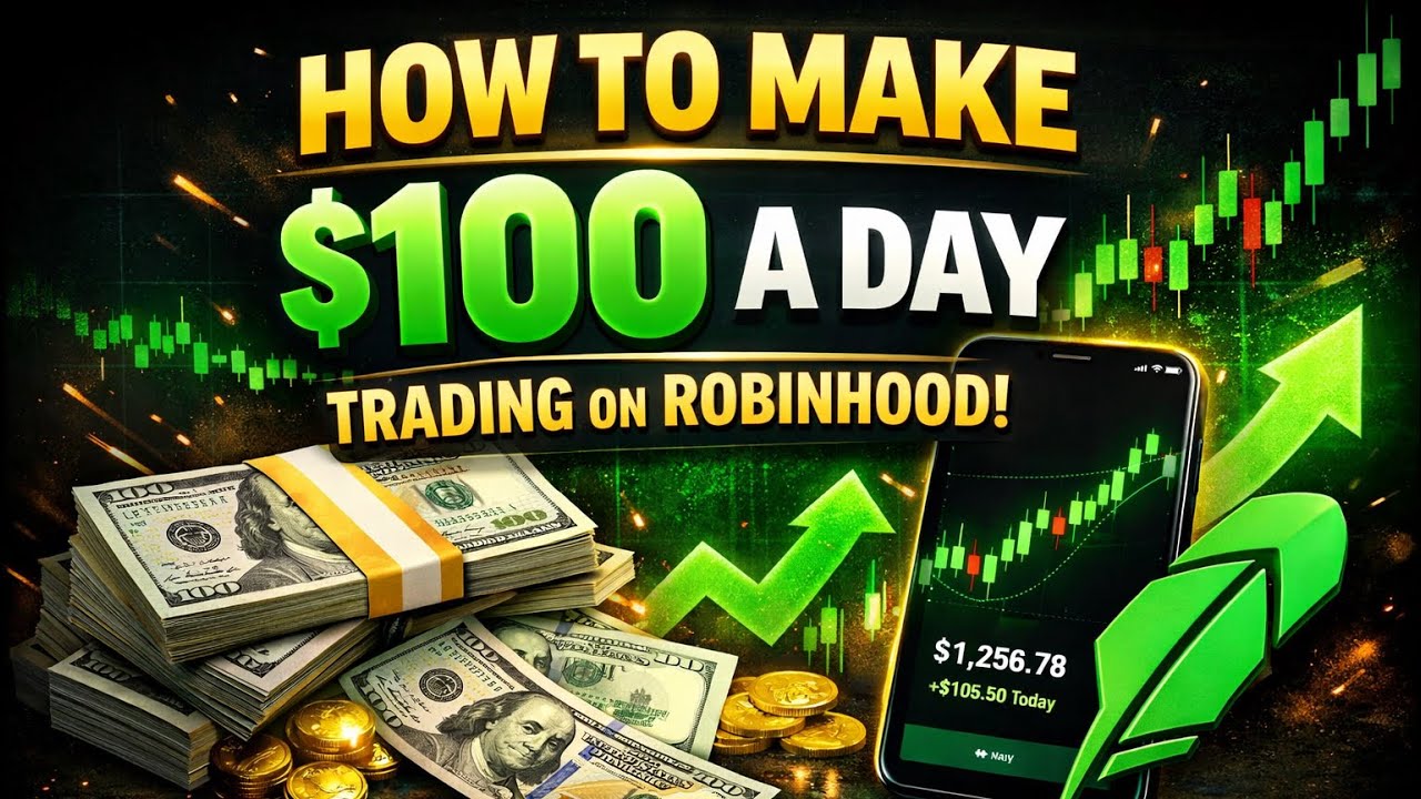 Как зарабатывать 100 долларов в день, торгуя на Robinhood.
