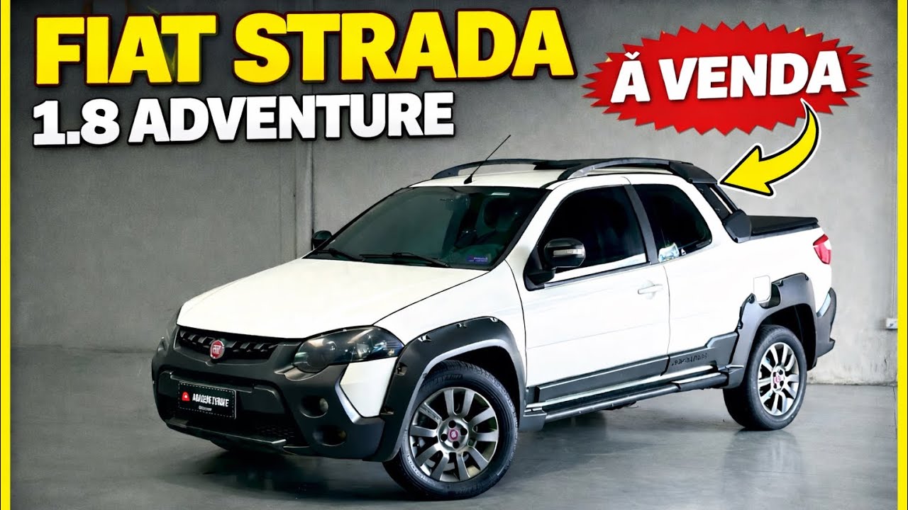 💥Fiat Strada Adventure 1.8 Cabine dupla 2019 à venda!