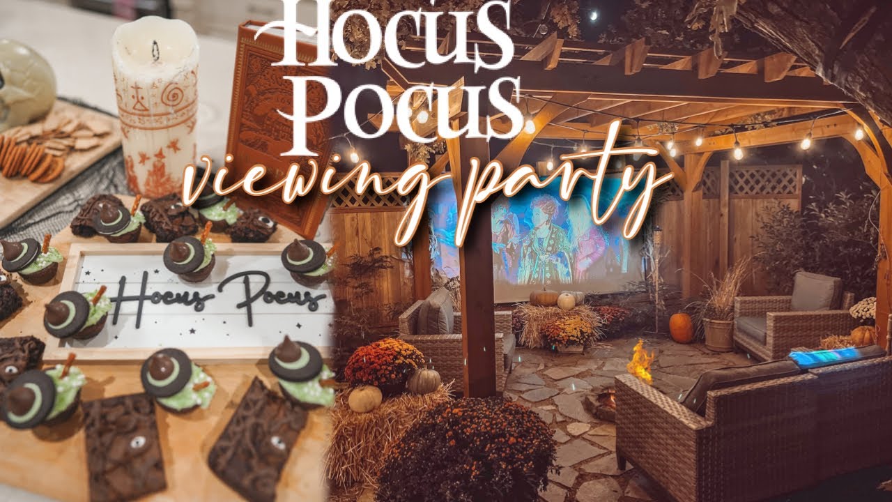 HOCUS POCUS VIEWING PARTY🍿 Outdoor Movie Party🎥